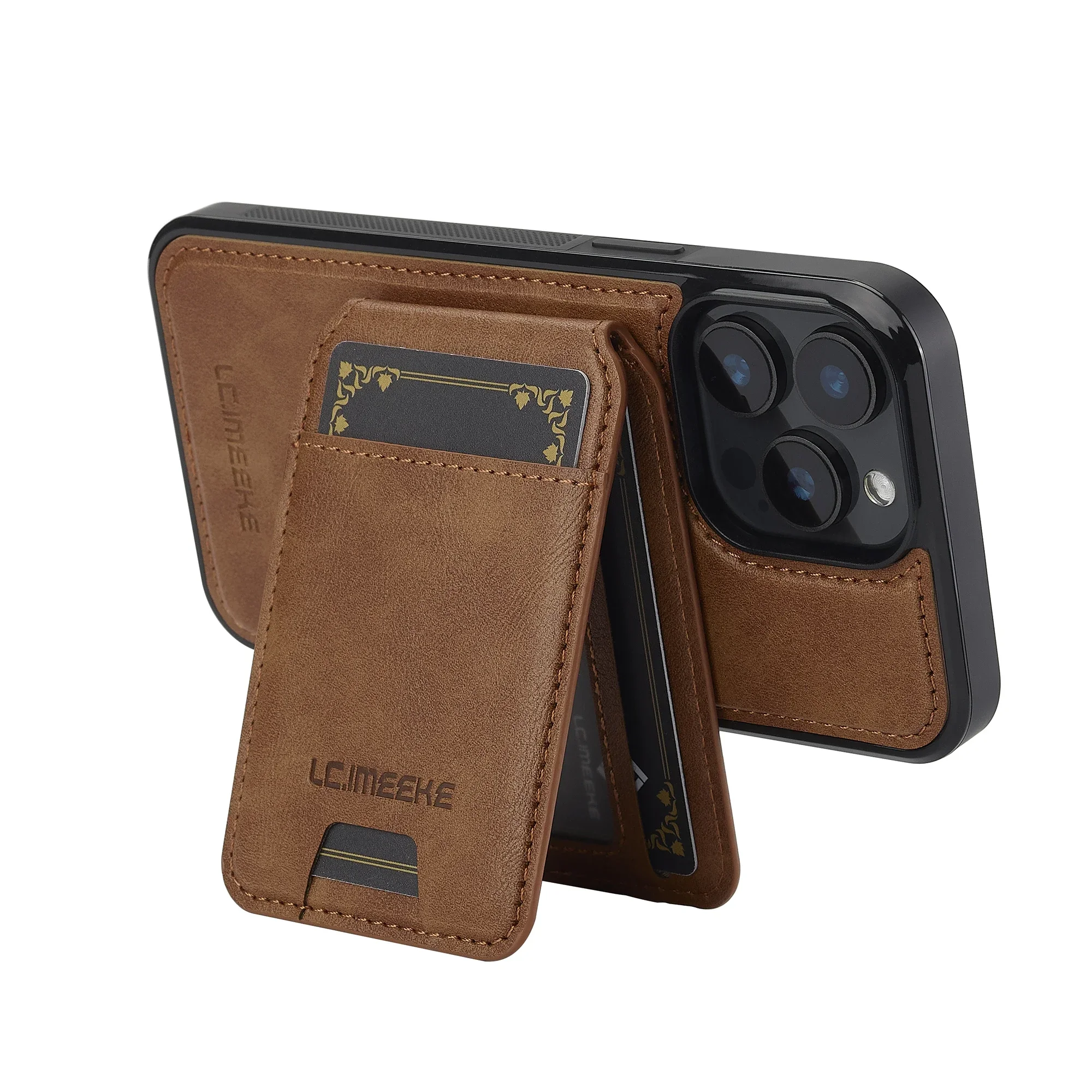 Detachable Magnetic 2 In 1 Leather Case For iPhone 16E 17 1615 14 13 12 11 Pro XS Max Air XR 8 7 Plus SE Card Pocket Phone Cover 4