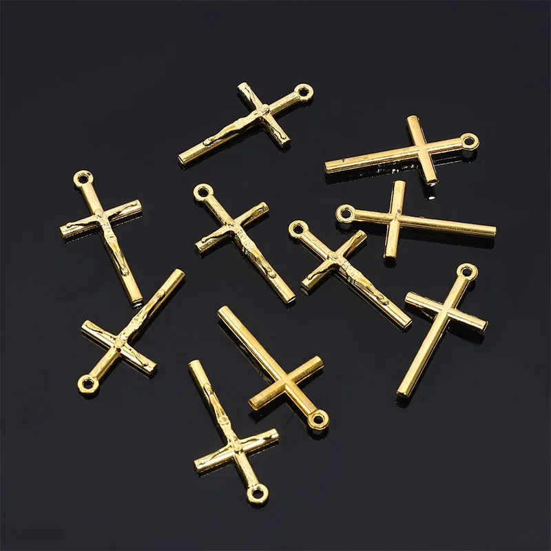 Witchy Charms - dy Joint Acrylic Round Stud EarringsWomen Geometric Jewelry  - Cross Pendant Charm