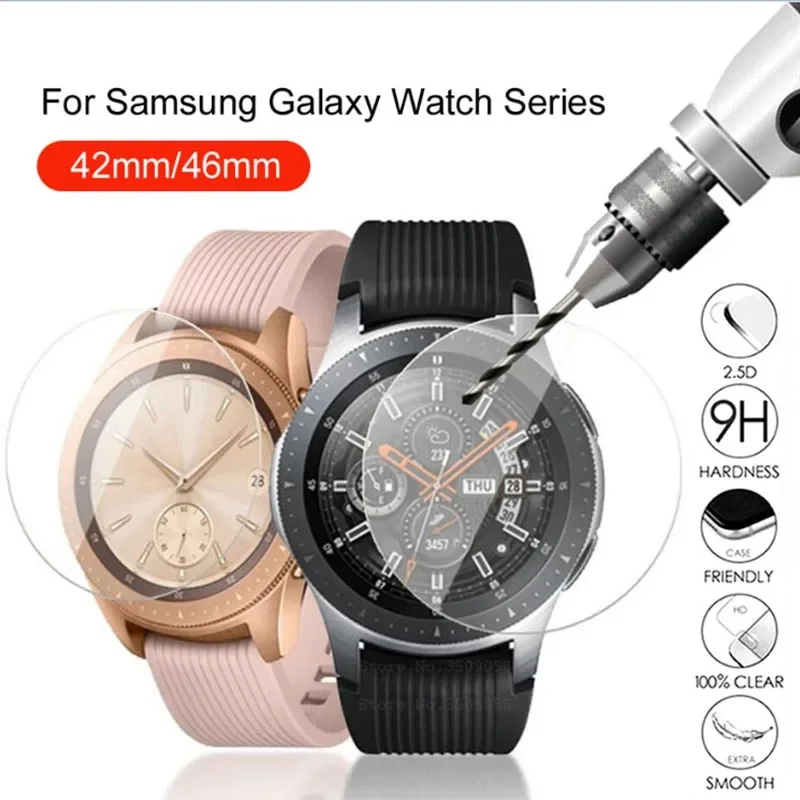 Watch Screen Protector 5/3/1 pcs For Samsung Galaxy Watch 46mm 42mm 9H Tempered Glass Anti-scratch Explosion proof
