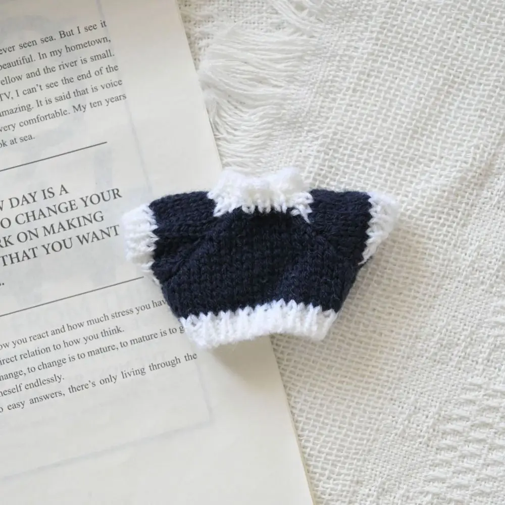 10 cm Baumwolle Mode Puppe Pullover Winter Multistyles Gestrickte Mantel Kleidung Zubehör für 10 cm Baumwolle Puppe/für Idol Puppen – Detail 4