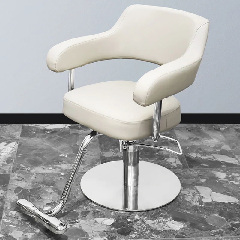 

Makeup Hairdressing Barber Chair Hair Salon Rolling Stool Barber Chair Cosmetology High Chaise Sandalye Salon Furniture WN50BC