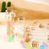 10Pcs Mini Clear Glass Bottles with Cork Stopper Wishing Drifting Bottles Wedding Party Decor DIY Craft Glass Spice Jars Vials 2