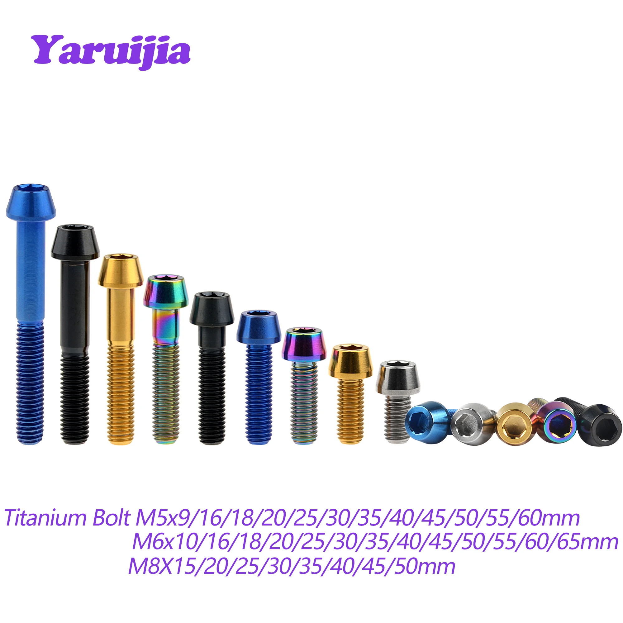 Yaruijia Bullone In Titanio Per Bicicletta M5 X 10 12 16 18 20 25 30 35