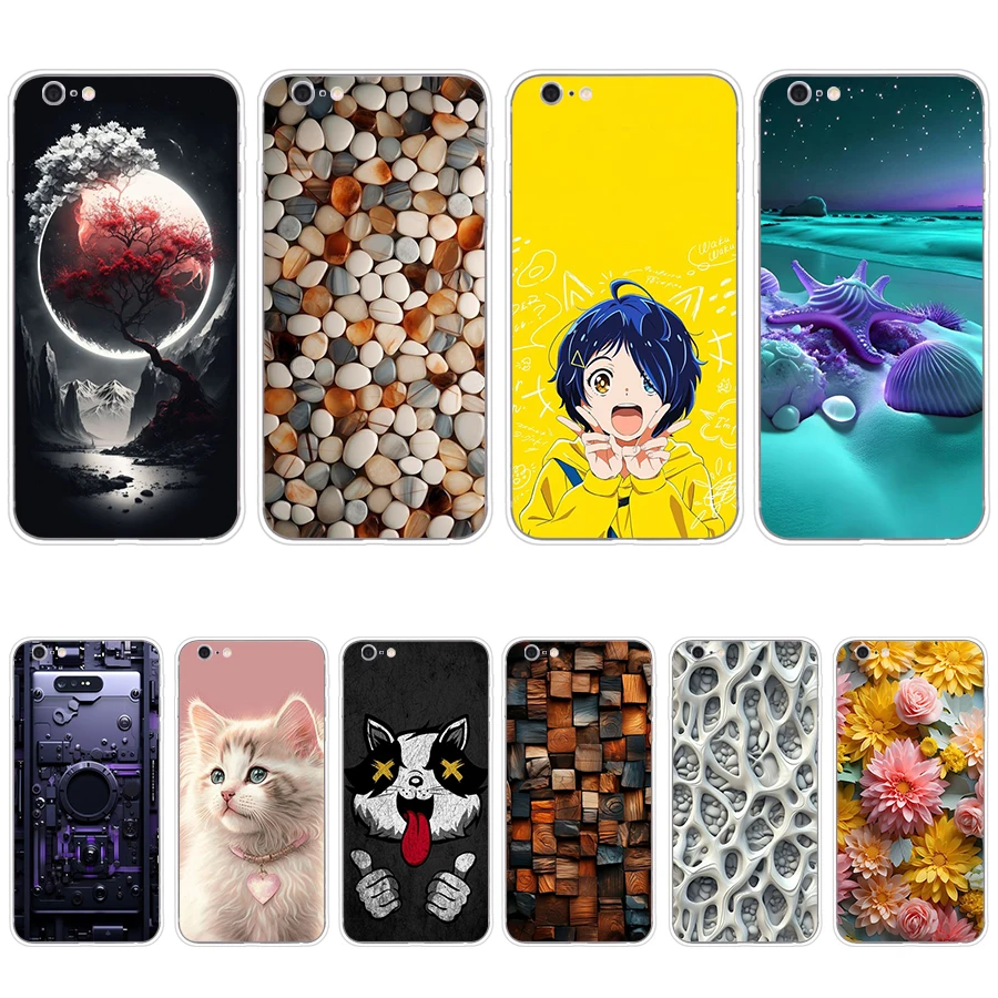 S4 Colorful Song Custodia Morbida In Silicone Tpu Cover Per Iphone 6 Plus/6S Plus