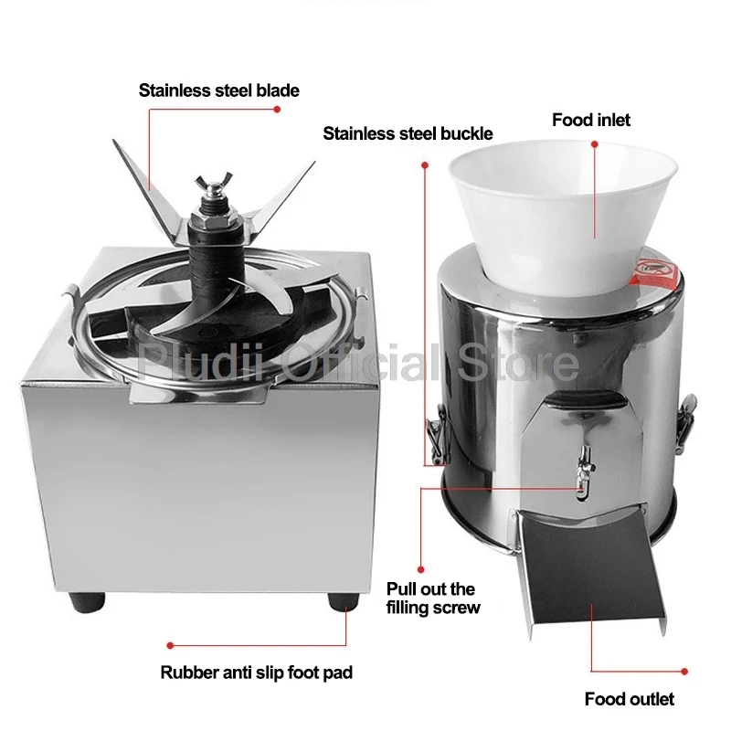 40-60Kg Electric Meat Slicer 400W Automatic Multi-function Vegetable Chopper Commercial Household Food Shred Dice Cutter Machine