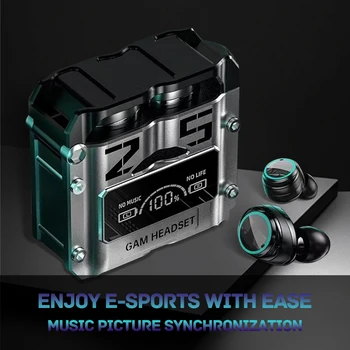 Auriculares TWS inalámbricos con cancelación de ruido, auriculares intrauditivos tipo C, auriculares de carga con pantalla LED de alta calidad HQ