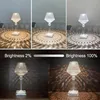 LED Acrylic Desk Lamp Diamond Crystal Table Lamp Creative Transparent Prism Night Light Touch Control For Bedroom Restaurant 3