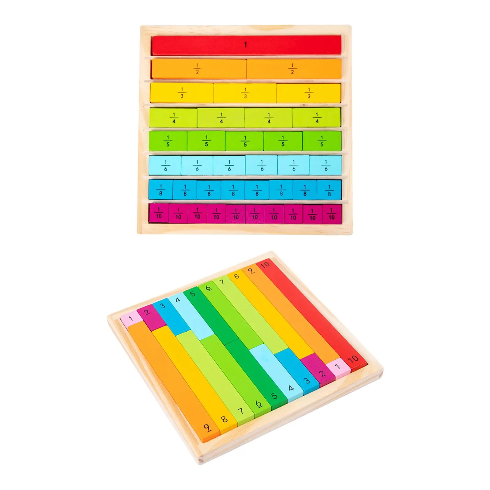 

Number Learning Rods Birthday Gift Montessori Portable Early Learning Toy Mathematics for Preschool Schools Household Children