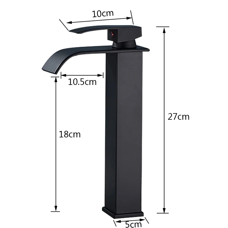 Stainless Steel Faucet Bathroom Simple Design Stainless Steel Countertop Faucet Waterfall Outlet Design Bathroom Washbasin Faucet