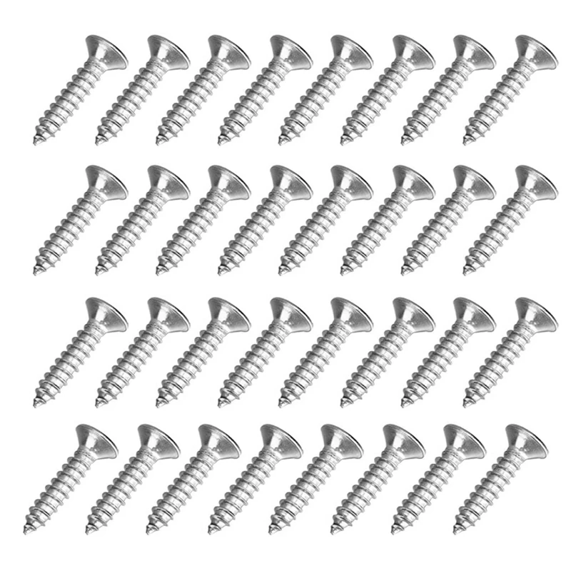 

Big Deal 40 Pcs Self Tapping Screws Stainless Steel M4 Screws, Phillips Pan Head Screws For Hinge Multi-Purpose DIY Decorative