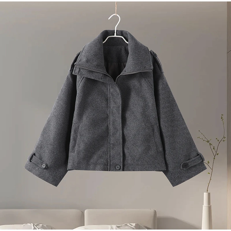 Fashion Fur Jacket Side View