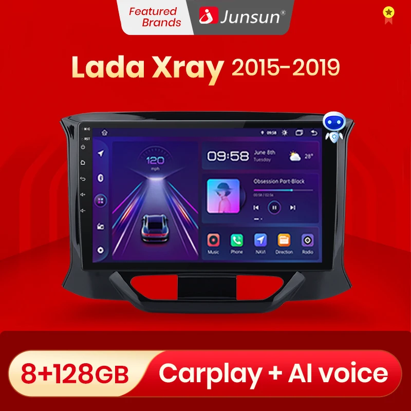 Автомагнитола Junsun V1 Pro для LADA Xray/X ray 2015-128 стерео-система на Android с DVD видеоплеером