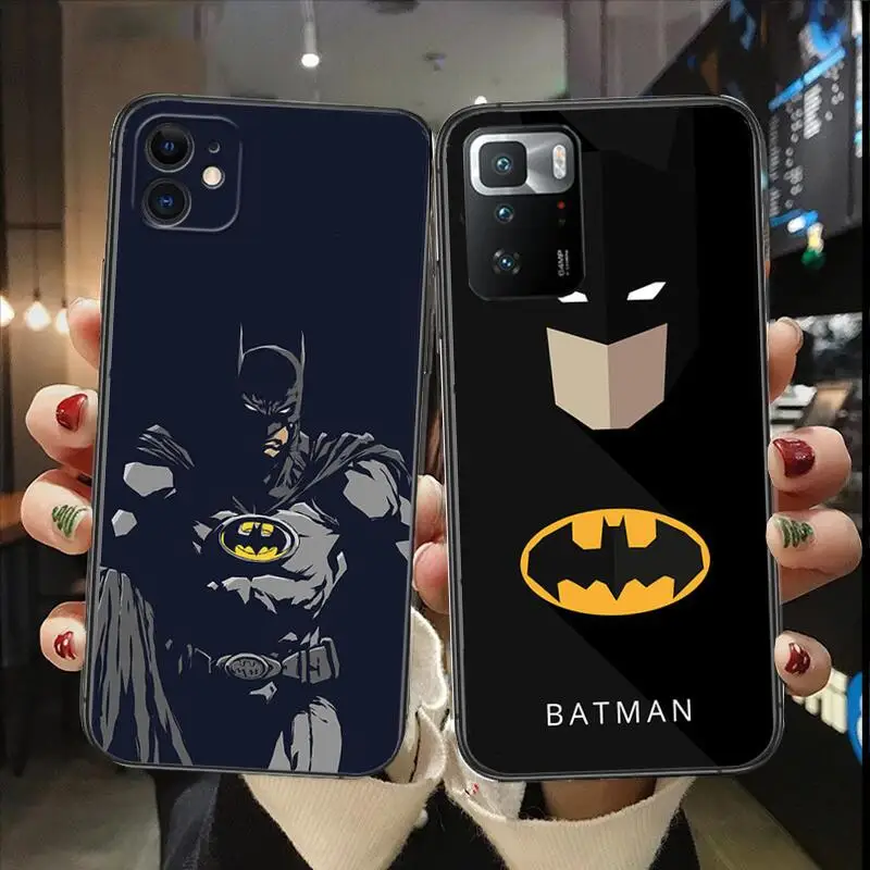 Batman luxury phone case For IPhone 13 12 11 Pro Max Mini SE XR X XS  Max 8Plus 7plus 6 6S  New Shell Black phone cover