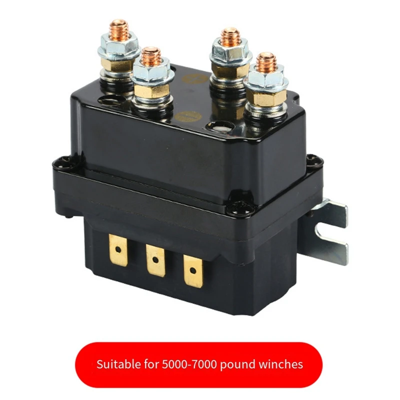 A7QHO-250A 12V Electric Winch Relay Integrated Waterproof Relay 4250X Winch Suitable For Off-Road Vehicles 5000-7000 Lbs