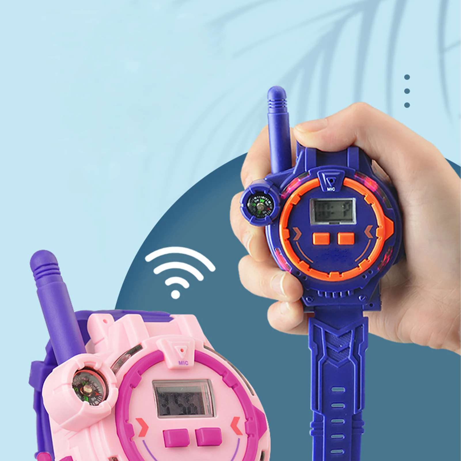 Kids Walkie Talkie Watch Style Walky Talky Rechargeable Walkie-Talkie Two Way Walkie-Talkie For Boys & Girls Rechargeable Walky 4