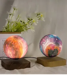 3D Integrated Printing Of Magnetic Levitation Jupiter Levitation Saturn Starry Sky Night Light
