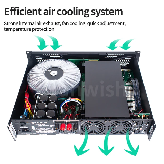 XLi 3500 파워 앰프, 전문 DJ 오디오 장비, 무대 결혼식, PIVASY, 전력 증폭기