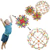 Colorful retractable ball kid magic Indoor outdoor flower ball throwing ball game parent-child interactive toy kid sensory toys 1