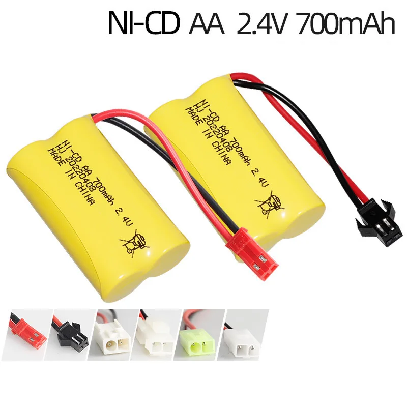 

2.4V Charging Battery Pack 300-800mAh Remote Control Vehicle/ Car Battery AA No. 5 Charging Battery In Stock