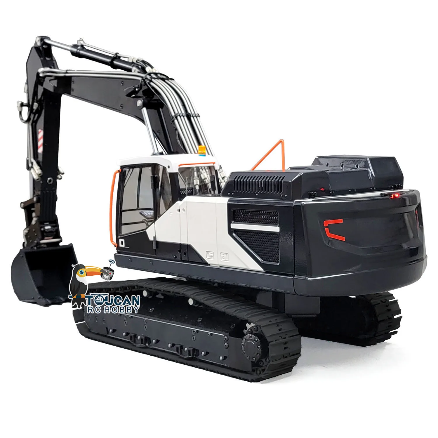 MTM 1/14 RC Hydraulic Tracked Excavator for EC380 2 Arms Wireless Engineering Digger Model Outdoors Toys TH22519 4