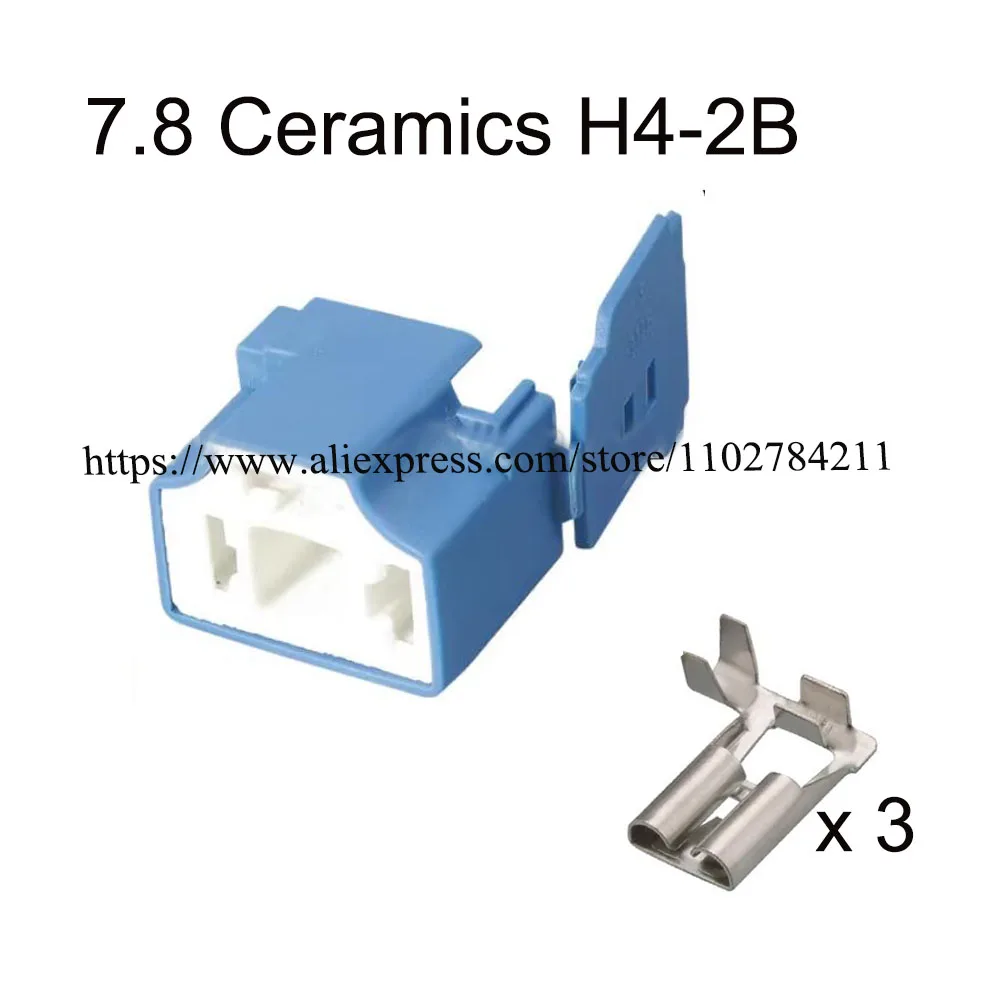 

100 набор, 7,8 керамический водонепроницаемый автомобильный тройной соединитель, тройной Автомобильный штекер, в комплект входит уплотнение клеммы