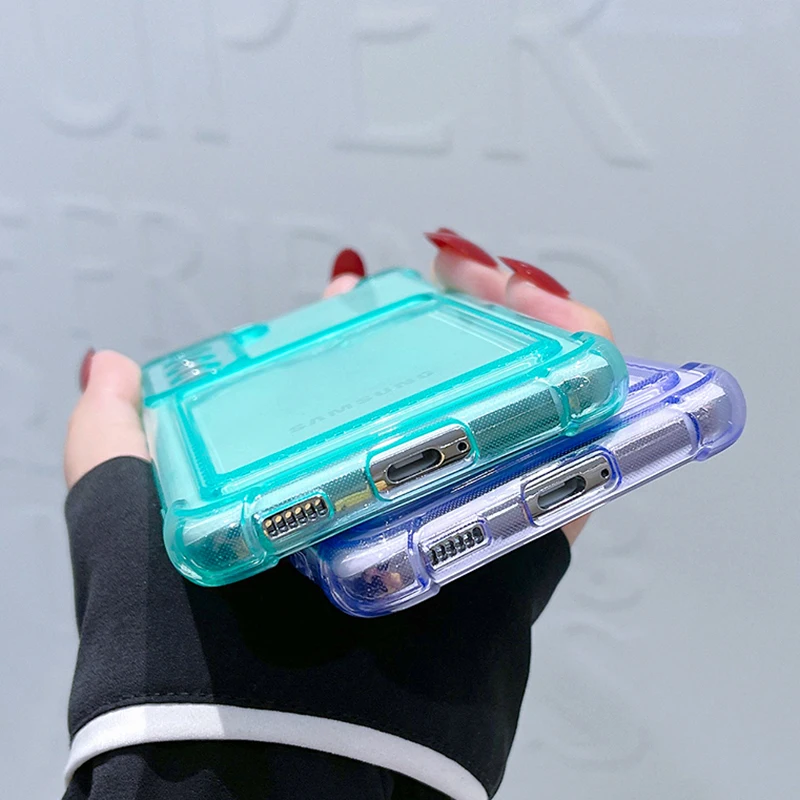Sleek Card Wallet Phone Case with Transparent Design