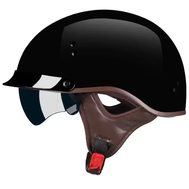 DOT Certification Motorcycle Helmet Casco Moto Half Helmet German Classic Moto Retro Capacete De