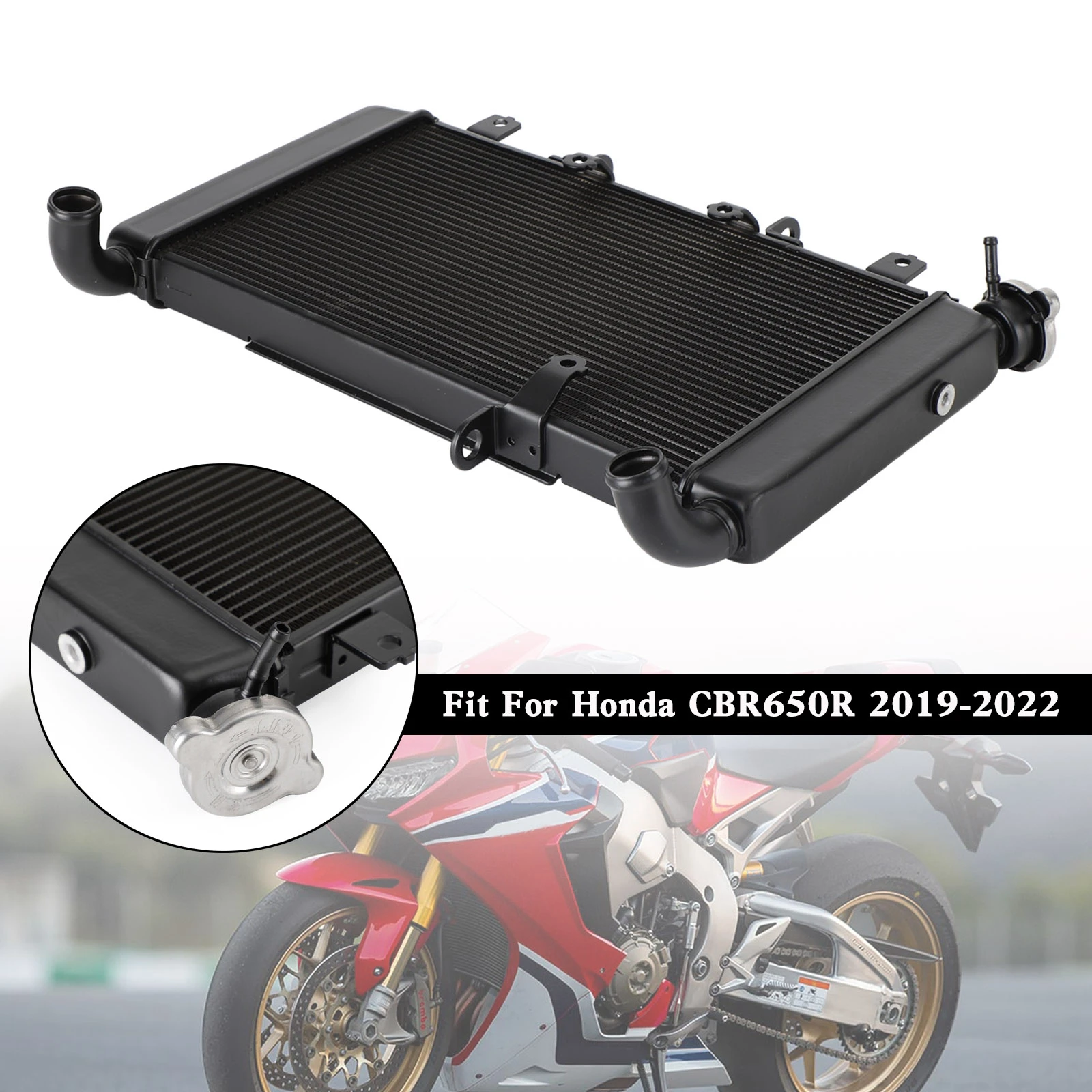 

Artudatech алюминиевый радиатор охлаждения двигателя, подходит для Honda CBR650R 2019-2022