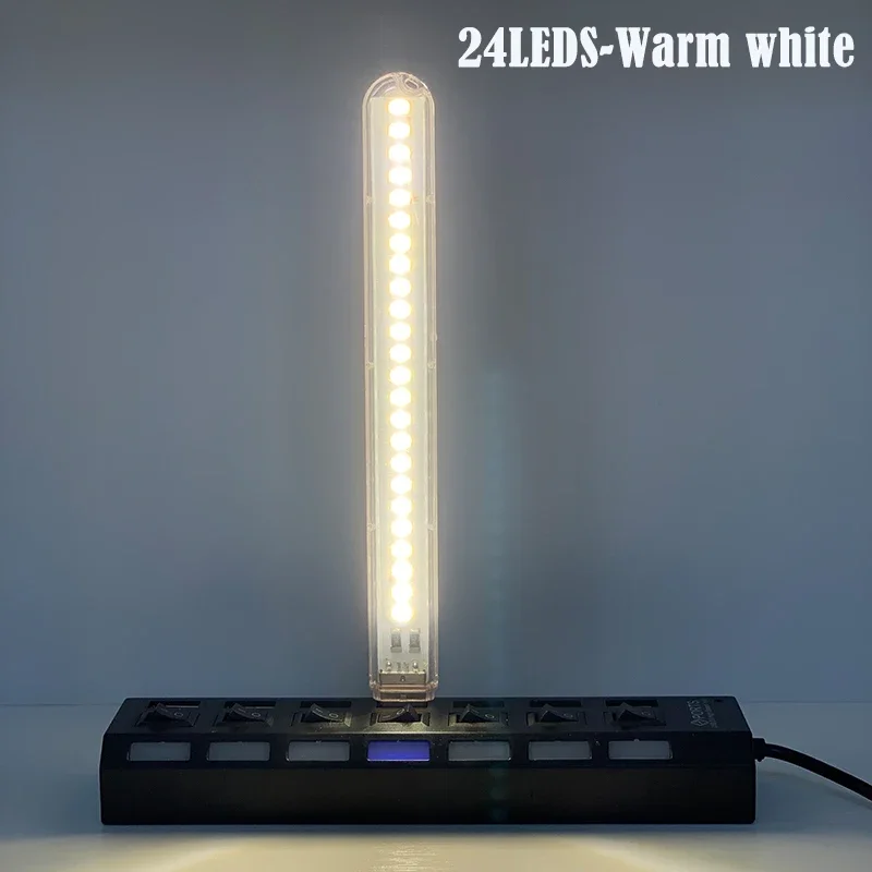 ตัวเลือกสินค้า DC5V USB LED Night Light 24LEDs โคมไฟสีสีแดงสีเหลืองสีขาวสีฟ้าสีเขียวสีม่วงสีชมพูบรรยากาศไฟสําหรับตกแต่งห้องนอน