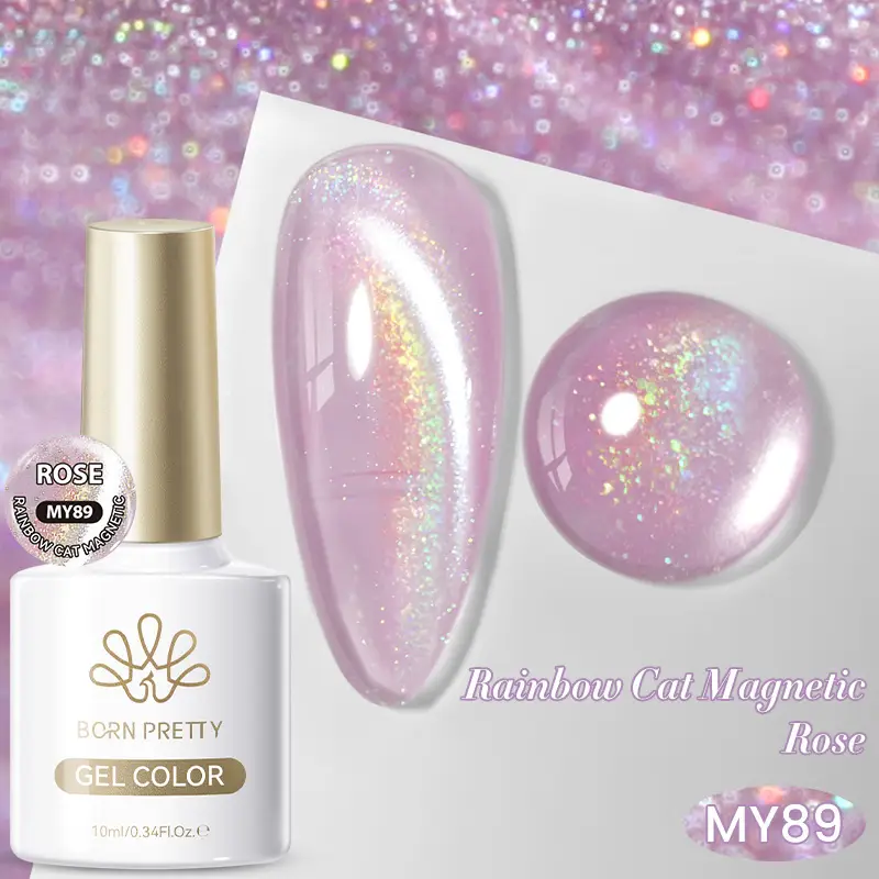 BORN PRETTY 10ml Water Light Cat Magnetic Gel Nail Polish Vernis Semi Permanent Soak Off Crystal Gel Polish For Nails Manicure - Image 36