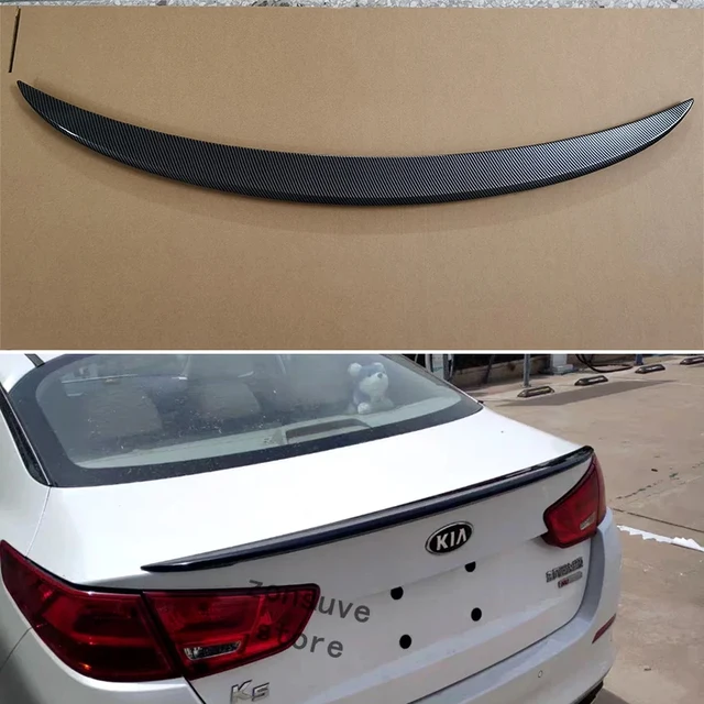 Für kia k5 optima jahr spoiler abs kunststoff hinten kofferraum flügel  karosserie kit zubehör - AliExpress