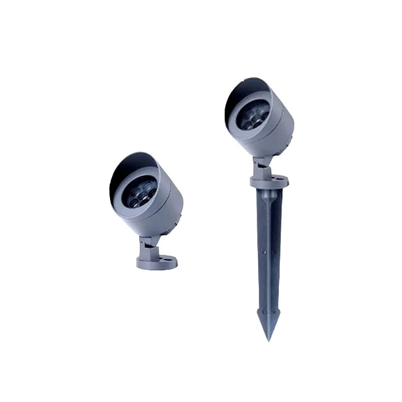 2개 6w 원형 모양 IP66 방수 LED 투광 조명 조경 조명 스포트라이트
