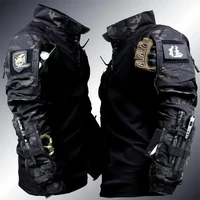 Outdoor Men Multicam Military Combat Shirt Breathable US Army Tactical Shirt Long Sleeve Paintball Camping Tops Hunting Clothing 1
