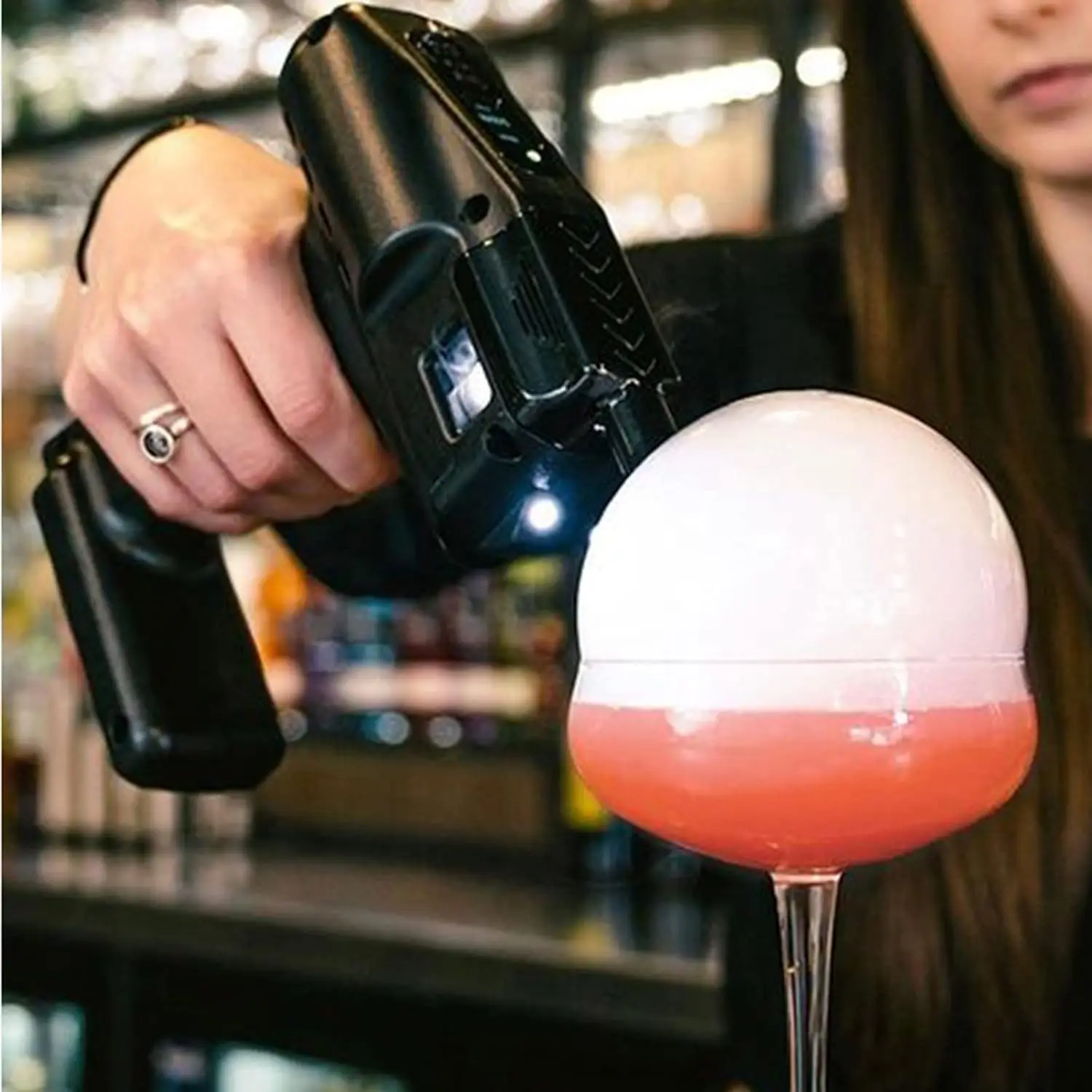 Cold Smoked Bubble Gun,Cold Smoke Generator Tool, USB Powered Kitchen Food Smoker, No Open Flame Required, for Meat, Drinks, Cocktail 1