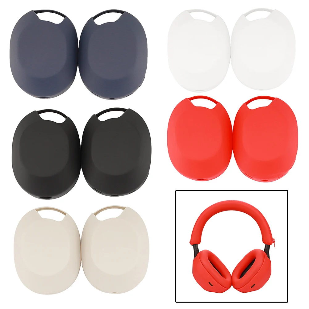 

1 Pair Headphone Shell Cover For WH-1000XM5 Headphones Cover Wear-resistant Silicone Protective Cover Headset Accessories