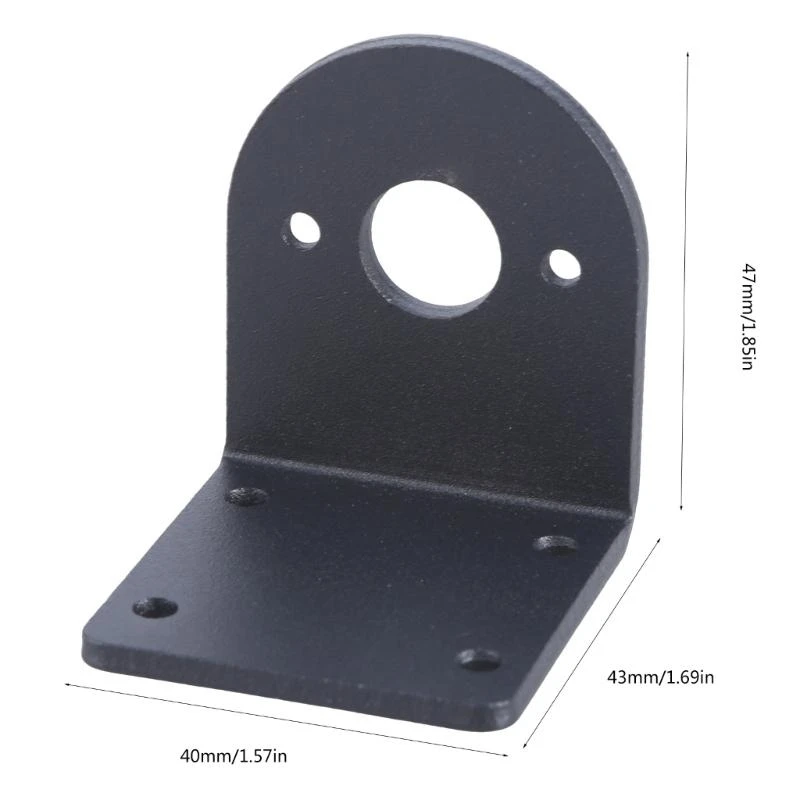 Support Moteur RC Aluminium 540/550/555 - Noir 3mm