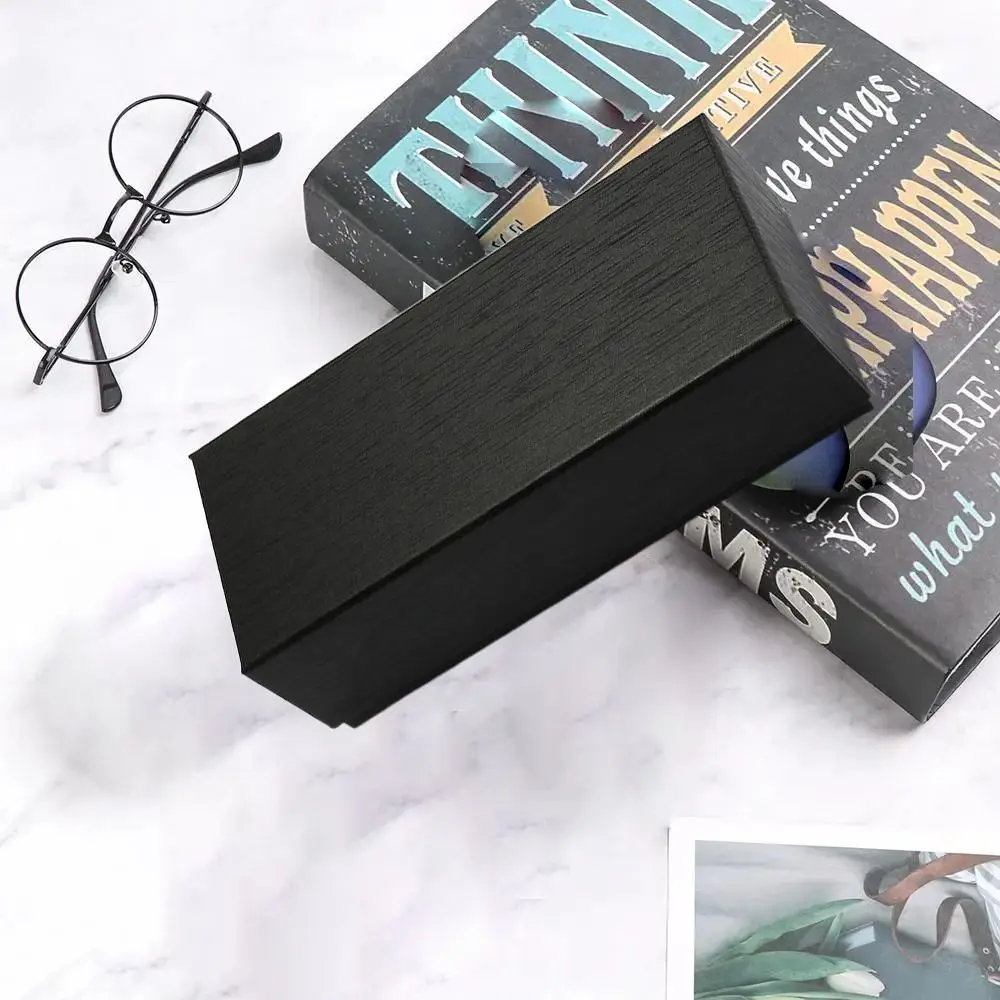 

Black Glasses Box Holder Protective Cover Sunglasses Bag Sunglasses Box Gift Box Multifunctional Eyewear Case Men Women