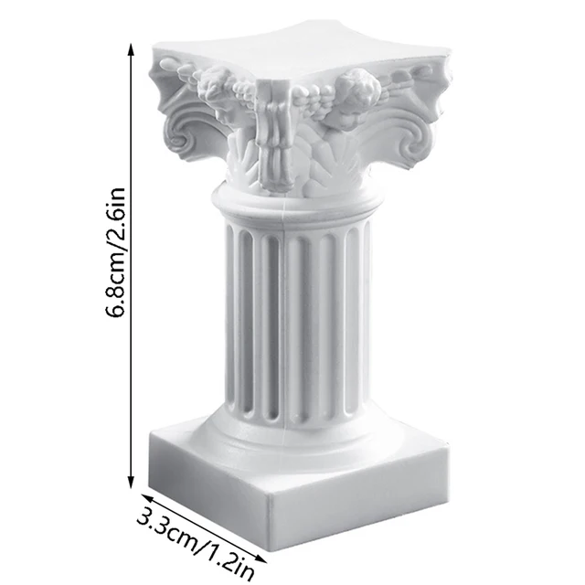 Statue de colonne grecque de pilier romain, sur pied ci-après, figurine de support, sculpture d'intérieur, décor de paysage de maison, salle à manger, jardin 6