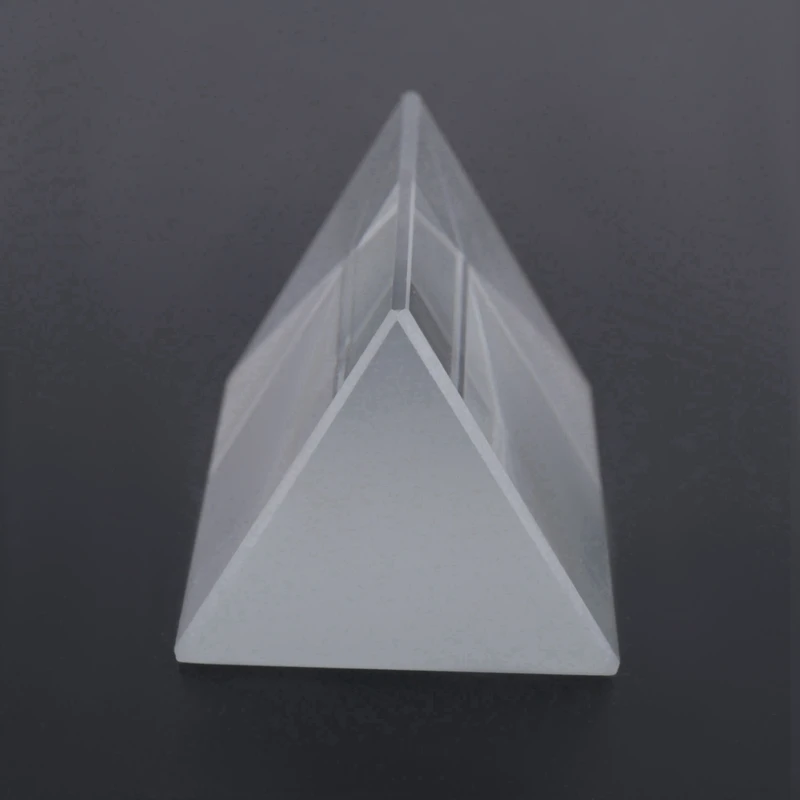 8Pcs Clear Triangular Prism For Rainbow Lights Crystal Optical Prisms Glass Physics Teaching Refracted Light Spectrum-A31G