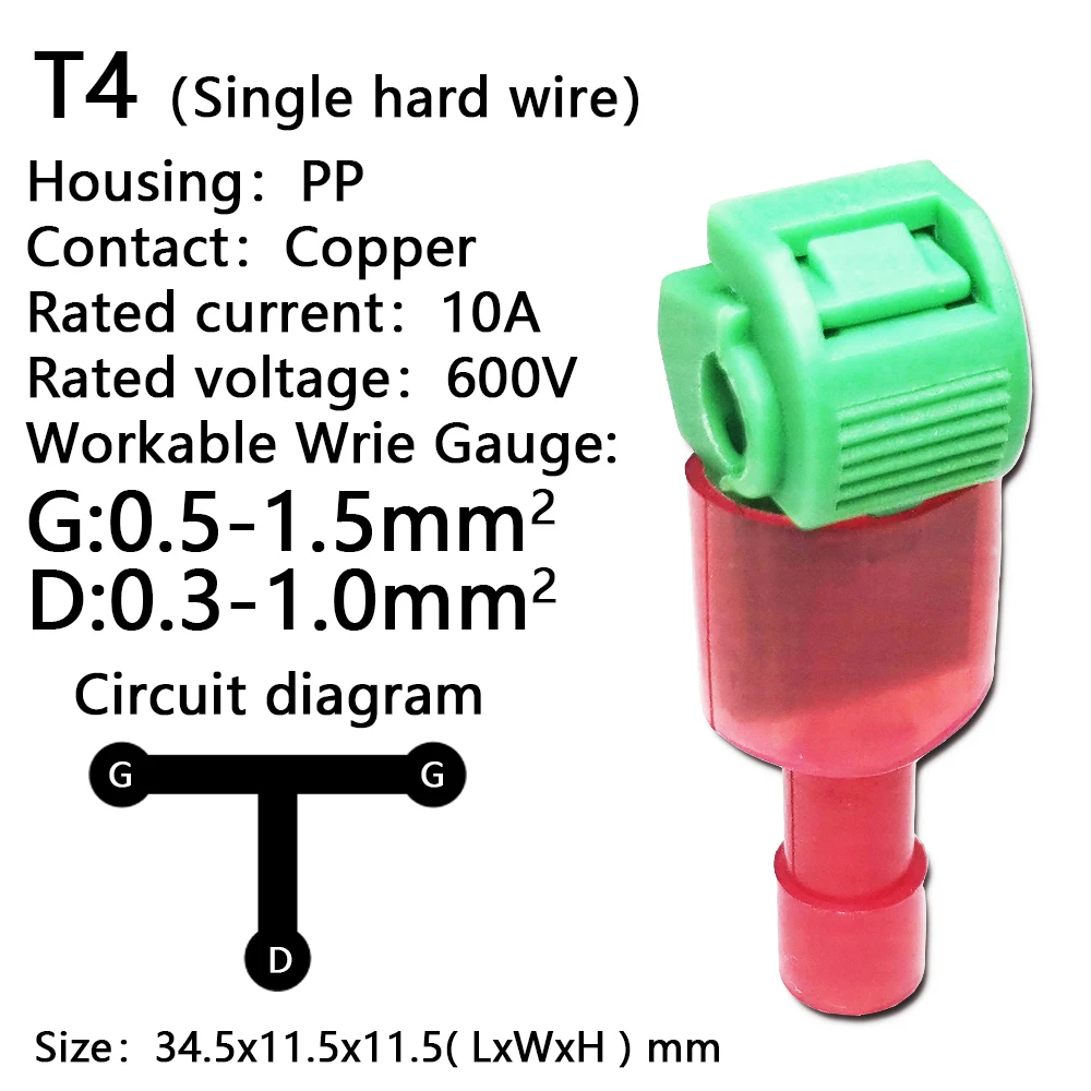Wire connector 10/20/40/50Pcs T-Tap Connector Quick Electrical Cable Connector Snap Splice Lock Waterproof Crimp Wire Terminal
