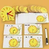 Children Montessori Clock Educational Toys Hour Minute Second Cognition Matching Puzzle Toys Kids Early Preschool Teaching Aid 2