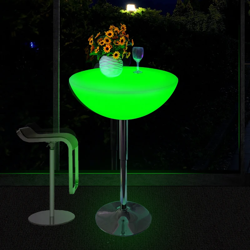 

Wholesale 16 Colors Changing Bar Table Furniture Customized