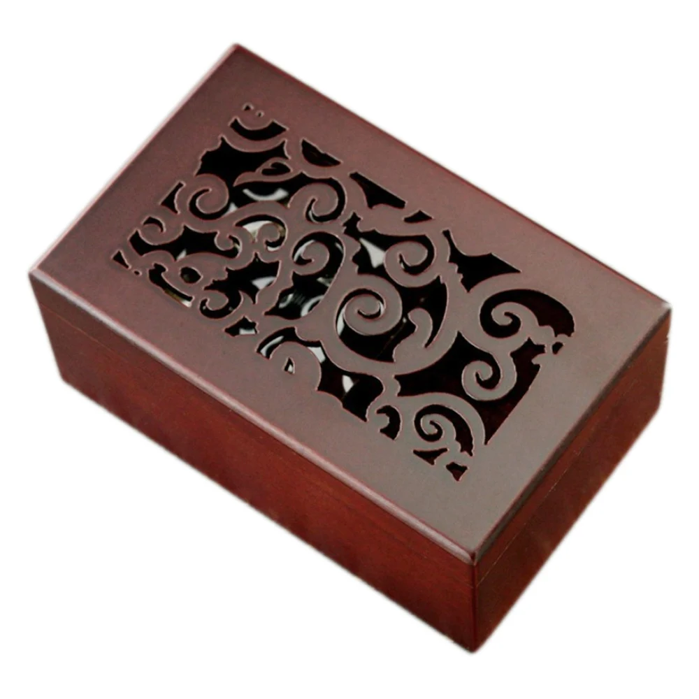 Mini vintage clockwork music box with melody of Castle In The Sky