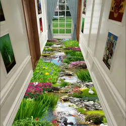 3d European Long Corridor Carpets Living Room Decoration Hallway Anti-skid Floor Mat Staircase Hotel Lobby Area Rug Customizable