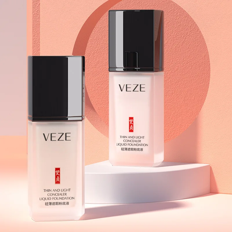 

VEZE Clear Water Essence Liquid Foundation Make Up Atommy Korean Cosmetics Cream Free Shipping Makeup High Coverage Waterproof
