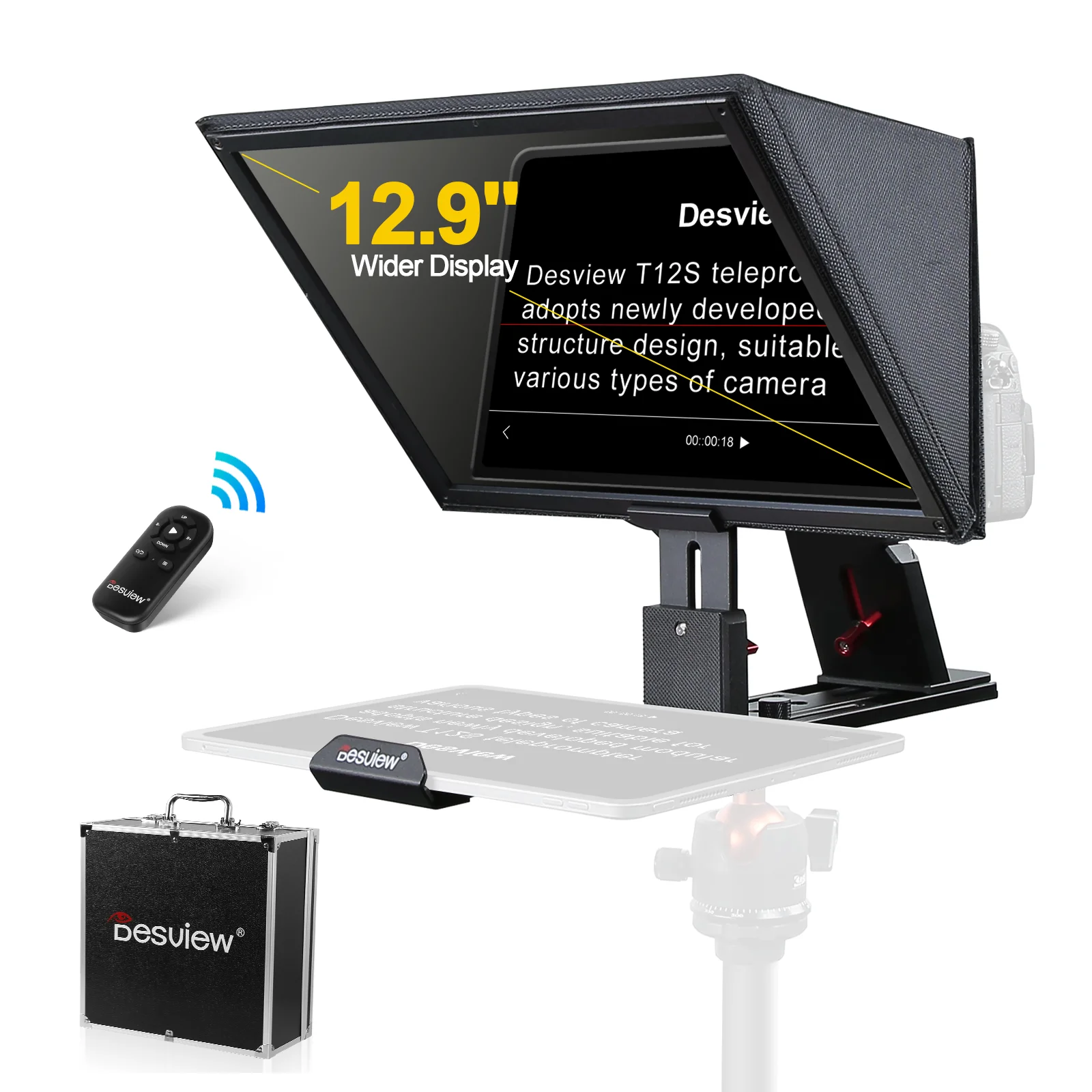 Desview T2 テレプロンプター 携帯電話用プロンプター Desview T2 |モマン