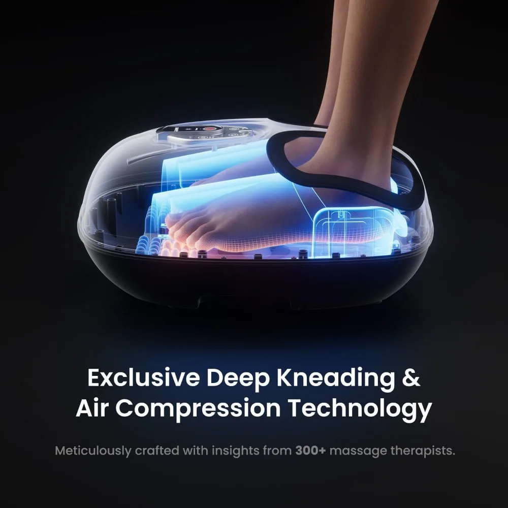 Deep Kneading Foot Massager with Heat for Relaxation