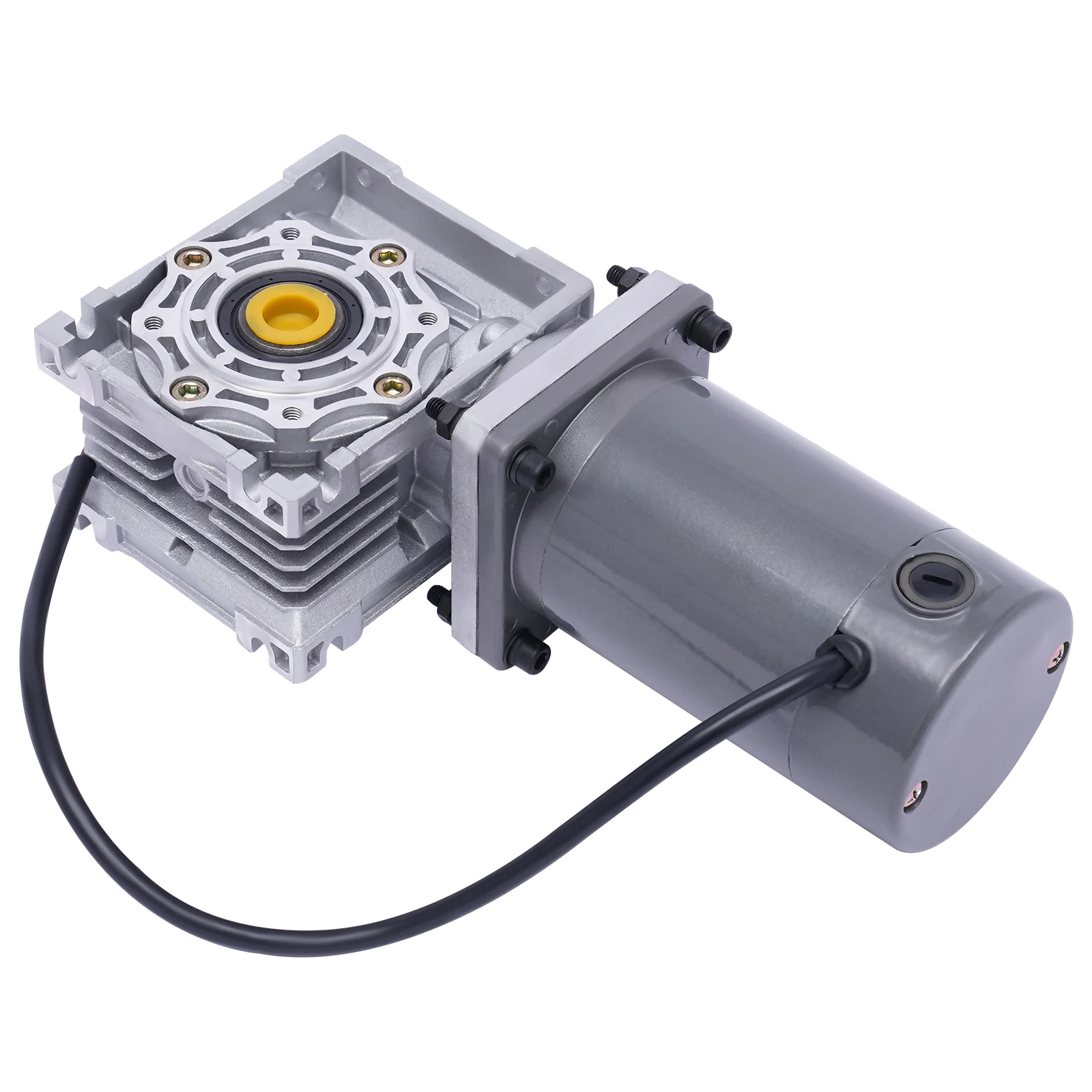 200W DC 12V 24V Worm Gear Speed Reducer Gearbox Electric NMRV040 worm gear DC Motor 1800RPM