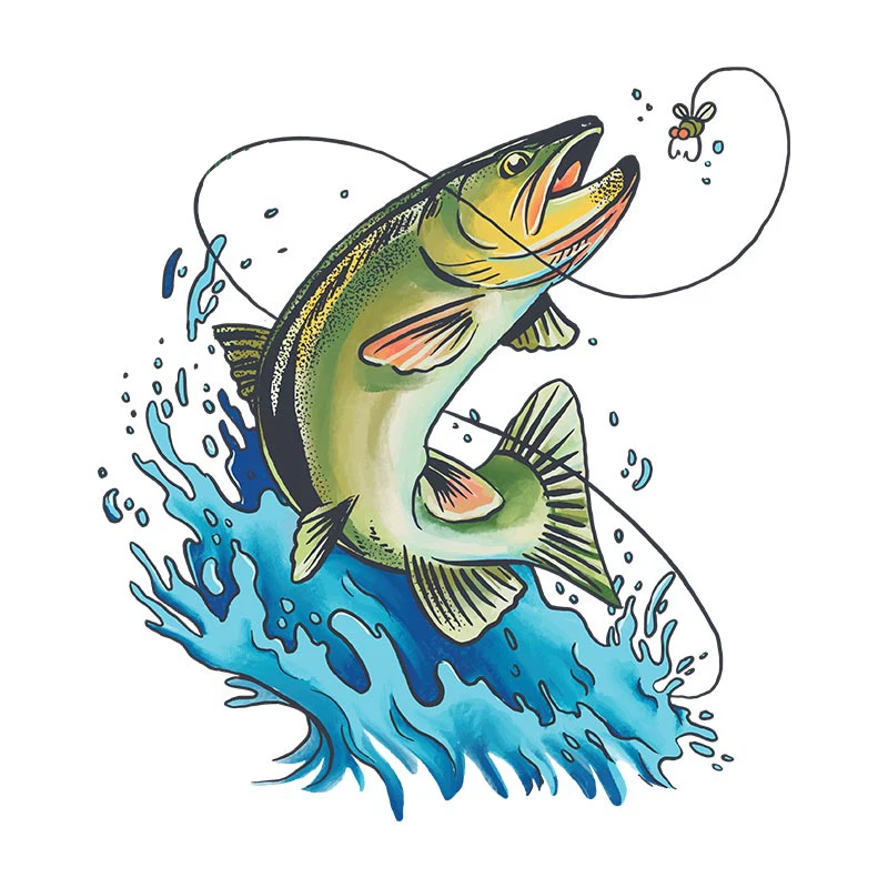 Lot D'autocollants Voiture Pêche Au Thon Géant Kraken Tackle - 16 Pièces