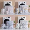 6Pcs Laundry Bags Set Dirty Clothes Organize Pouch Cute Print Washing Bags Fine Mesh For Clothing Protect Bathroom Laundry Set 1